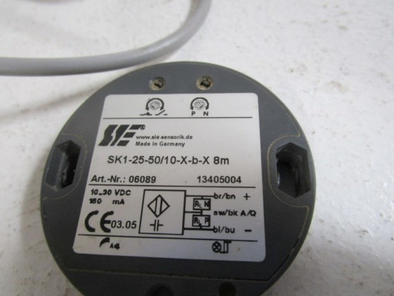 SENSORIK CAPACITIVE PROXIMITY SENSOR SK1-25-50/10-X-B-X *USED*