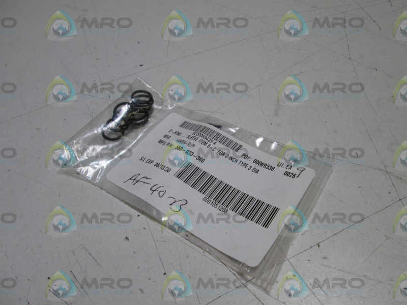 LOT OF 9 WARREN-RUPP O-RING 560-033-360  NSNP