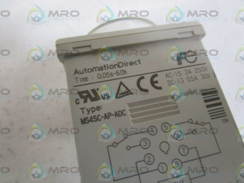 FUJI ELECTRIC TIMER 0.05S-60H MS4SC-AP-ADC *USED*