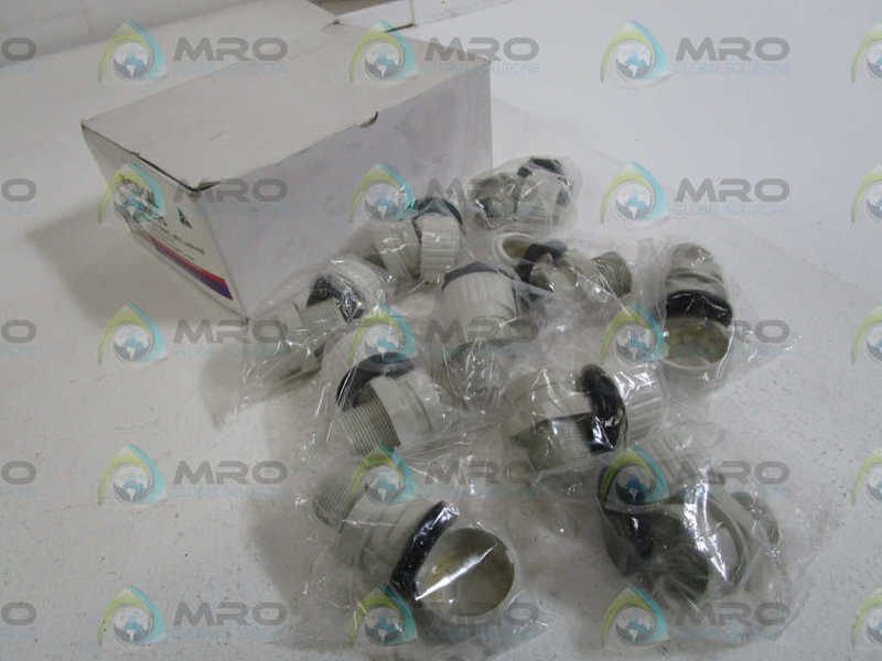 LOT OF 10 CLIPSAL STRAIGHT GLAND W/LOCK NUT 279C25 *NEW IN BOX*