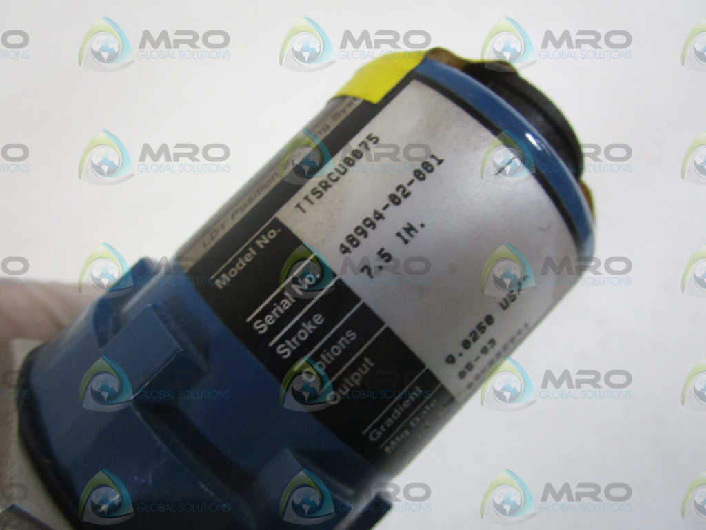 MTS TEMPOSONICS TTSRCU0075 LDT POSITION SENSING SYSTEMS *NEW NO BOX*