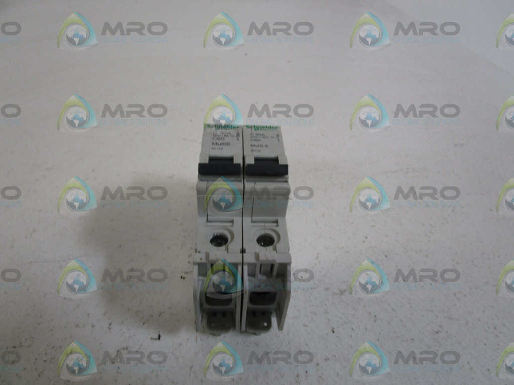 LOT OF 2 SCHNEIDER ELECTRIC CIRCUIT BREAKER 60115 *USED*