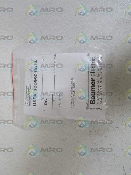 BAUMER ULTRASONIC SENSOR USDK30D9001/S14 * NEW IN BAG