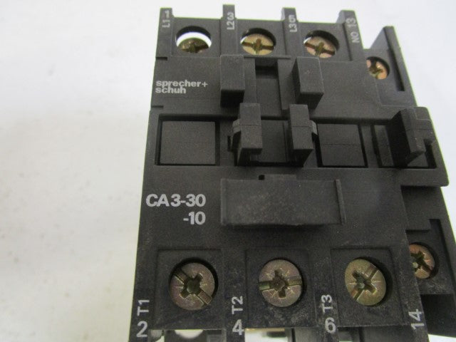 SPRECHER+SCHUH CA3-30-10 CONTACTOR 105/120V *USED*