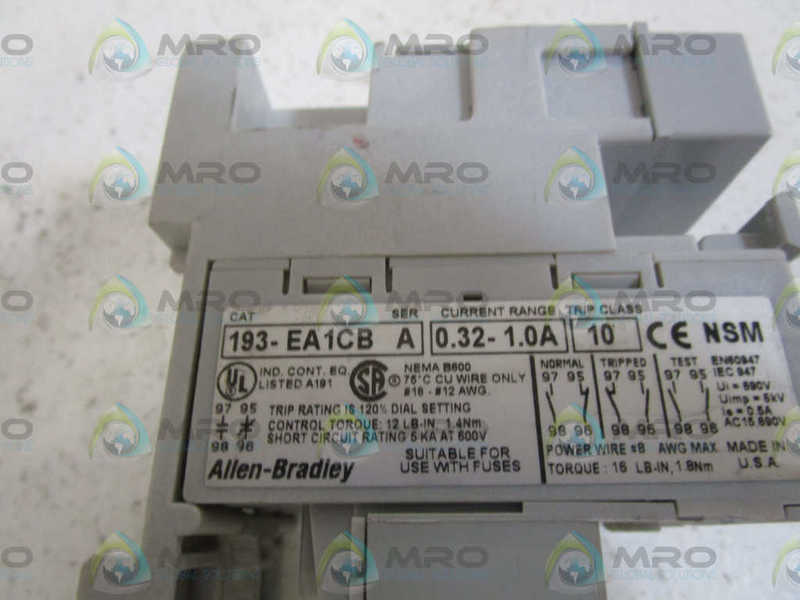 INDUSTRIAL SPARE PART 193-EPM1 SER. A UNMP