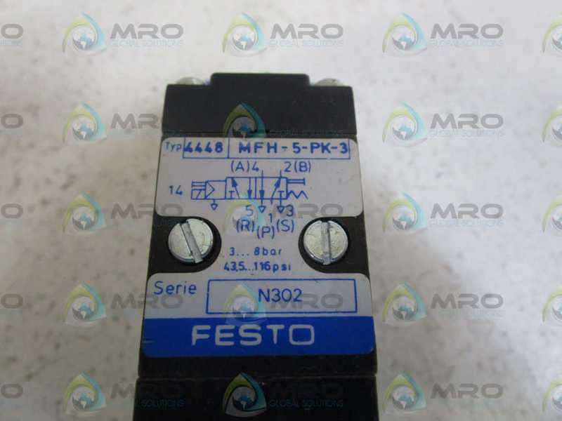 FESTO MFH-5-PK-3 w/ FLP-7-PK-3  UNMP