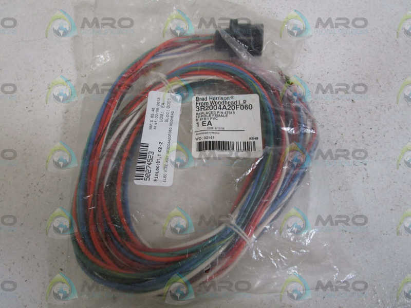 BRAD HARRISON FEMALE CORDSET 3R2004A20F060 * NEW IN FACTORY BAG *