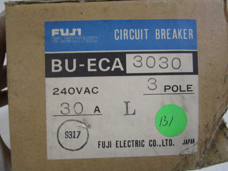 FUJI ELECTRIC CIRCUIT BREAKER  30A BU-ECA3030 *NEW IN BOX*