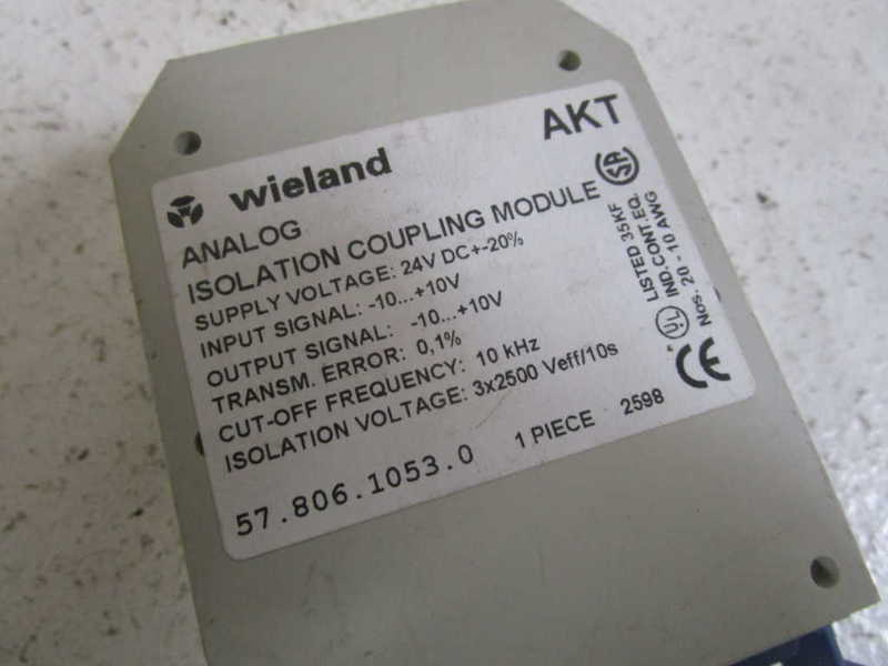 WIELAND ANALOG ISOLATION COUPLING MODULE 57.806.1053.0 *NEW NO BOX*