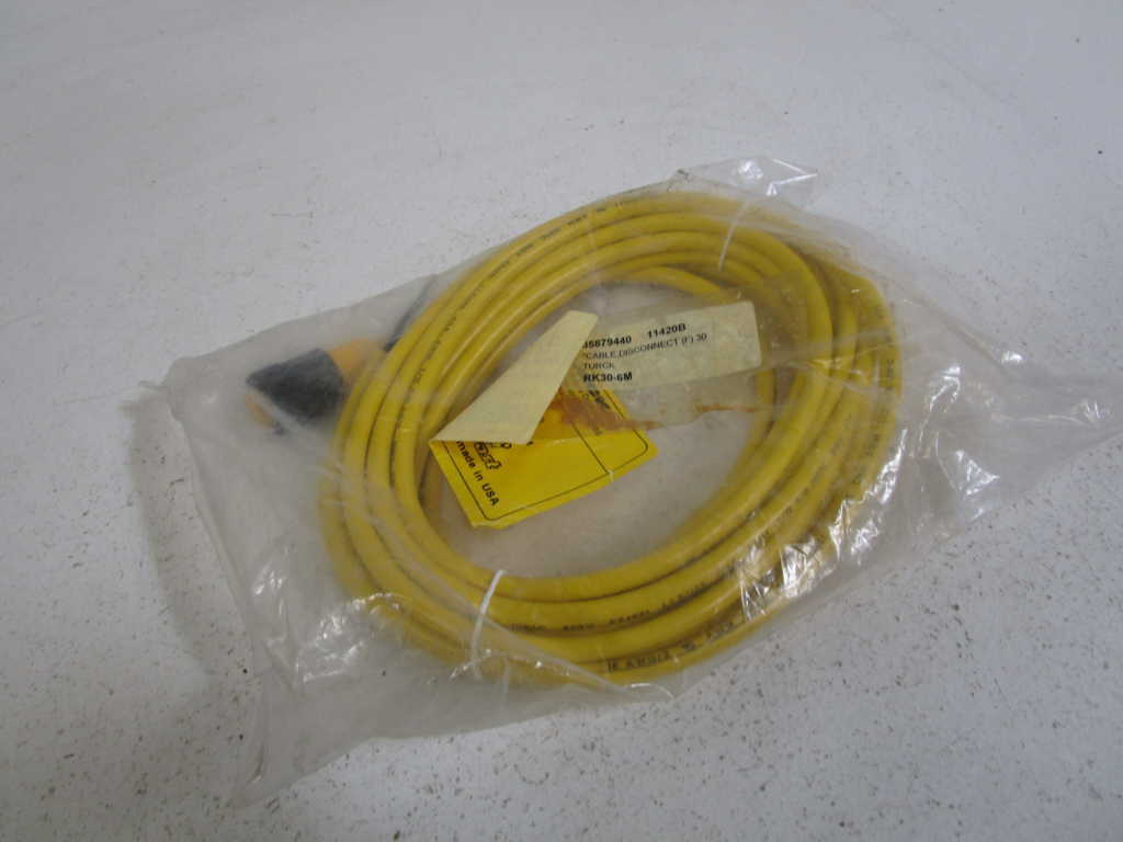 TURCK CORDSET CABLE RK30-6M *NEW IN BAG*