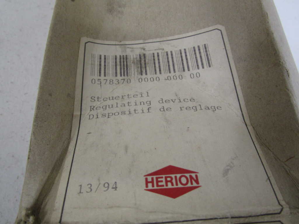 HERION REGULATING DEVICE 0578370 *NEW IN BOX*