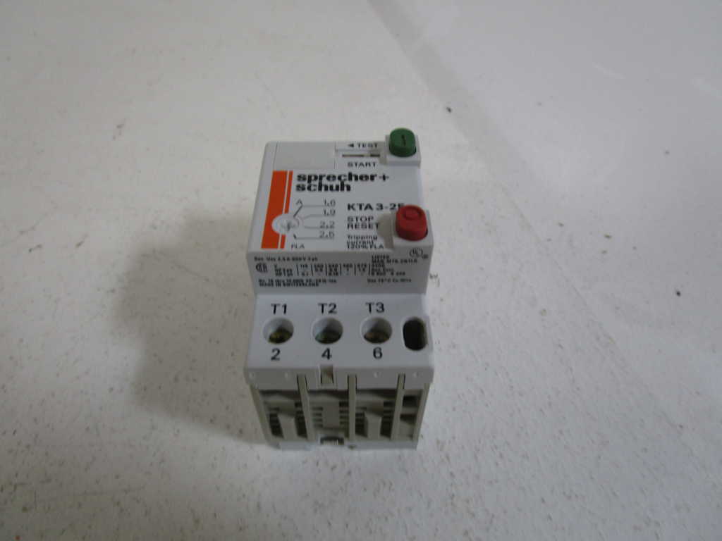SPRECHER+SCHUH MOTOR STARTER 1.6-2.5A KTA3-25-2.5 *NEW NO BOX*