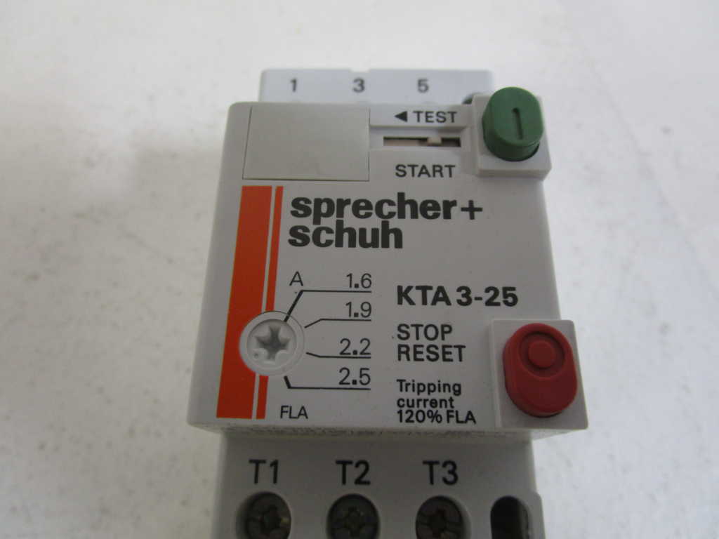 SPRECHER+SCHUH MOTOR STARTER 1.6-2.5A KTA3-25-2.5 *NEW NO BOX*