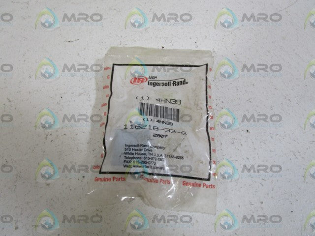 INGERSOLL RAND 116218-33-G 4HN39 SOLENOID VALVE COIL 120VAC *NEW IN FACTORY BAG*