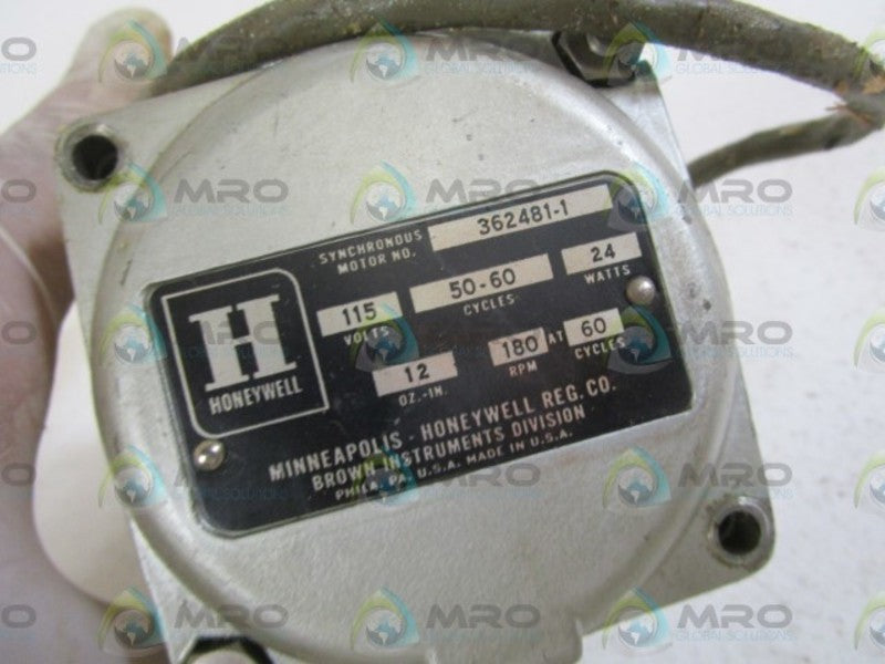 HONEYWELL MOTOR 115V 362481-1 *USED*
