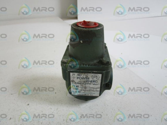 FLUID POWER ENERG THERMOSTATIC VALVE AL1010 *USED*