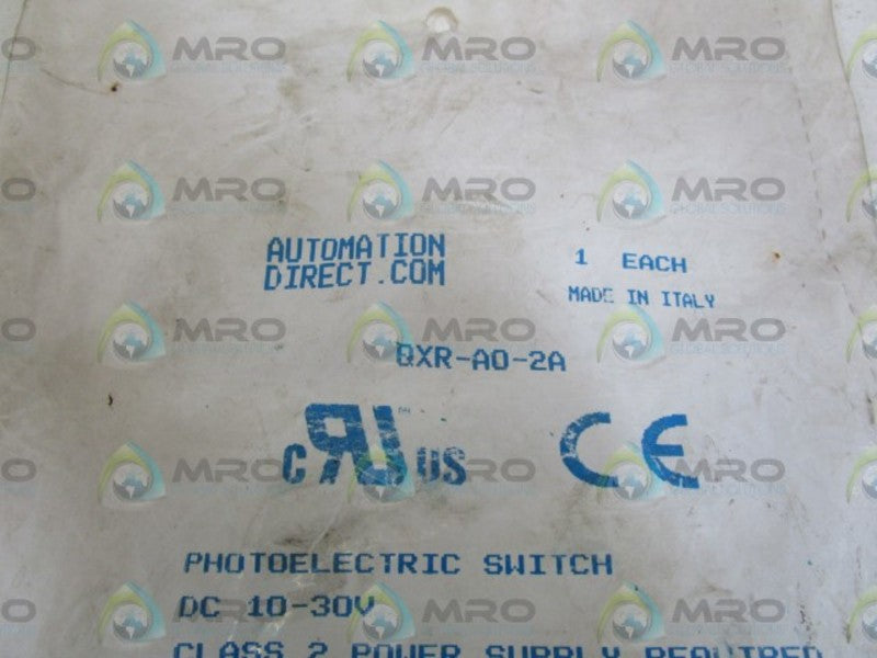 AUTOMATION DIRECT PHOTOELECTRIC SWITCH QXR-A0-2A * NEW IN FACTORY BAG *