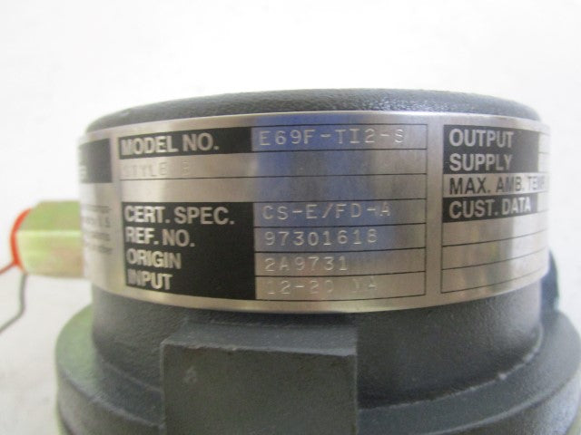 FOXBORO CONVERTER 12-20MA E69F-TI2-S *USED*
