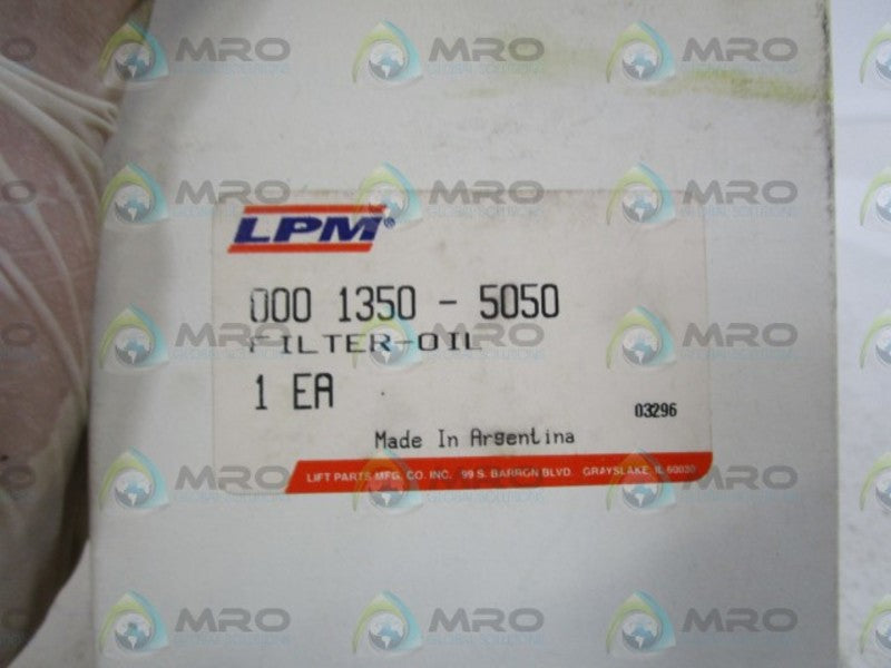 LPM FILTER-OIL 000 1350-5050 *NEW IN BOX*