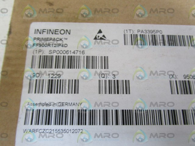 LOT OF 3 INFINEON TRANSISTOR MODULE FF900R12IP4D *NEW IN BOX*