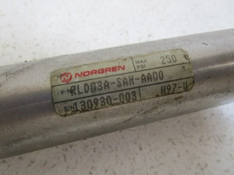 NORGREN CYLINDER NORGREN CYLINDER RLD03A-SAN-AA00 *USED *
