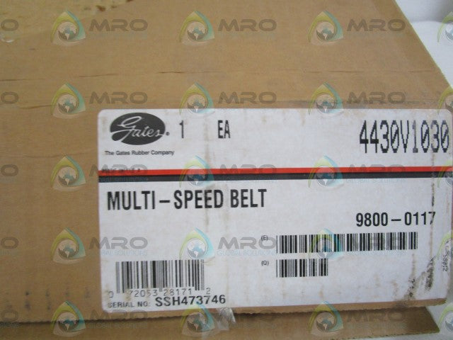 GATES MULTI-SPEED BELT 4430V1030 *NEW IN BOX*