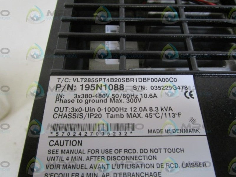 DANFOSS AC DRIVE 195N1088  NSMP
