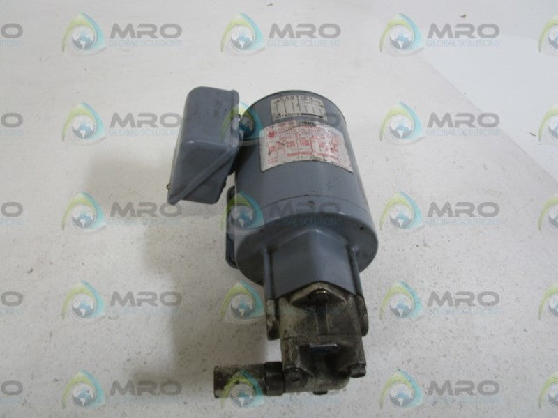 NIPPON PUMP W/ MOTOR TOP-1ME100-12MAVB *USED*
