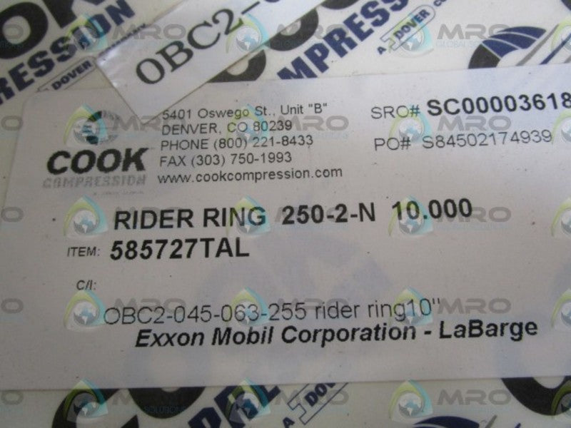 COOK RIDER RING 585727TAL  NSMP