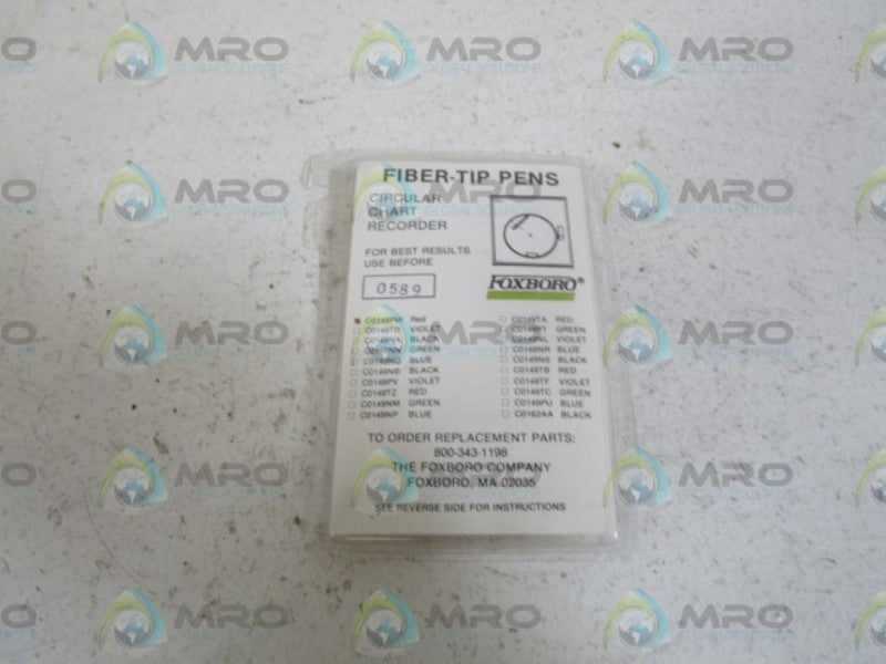 FOXBORO FIBER-TIP PENS (RED) C0149PW (PKG OF 4)   ORIGINAL PACKAGE