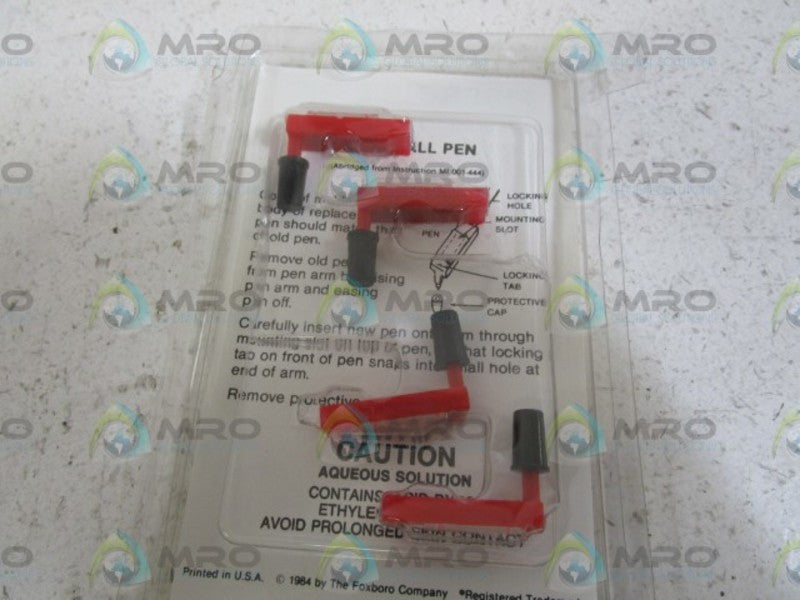 FOXBORO FIBER-TIP PENS (RED) C0149PW (PKG OF 4)   ORIGINAL PACKAGE