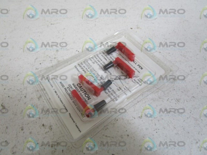 FOXBORO FIBER-TIP PENS (RED) C0149PW (PKG OF 4)   ORIGINAL PACKAGE