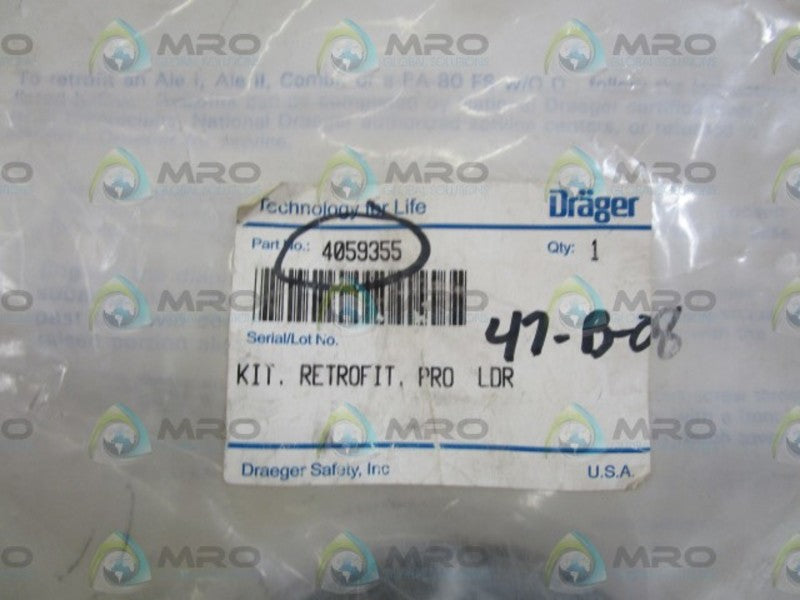 DRAGER RETROFIT KIT 4059355  NSNP IN BAG