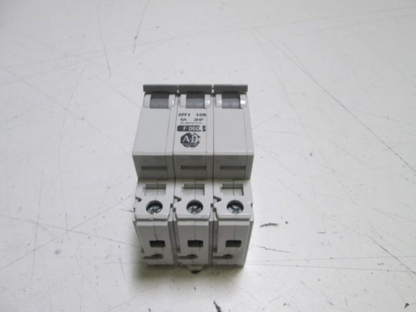 ALLEN BRADLEY 1492-CB3-F060 SER. C CIRCUIT BREAKER 6A 3HP  UNMP