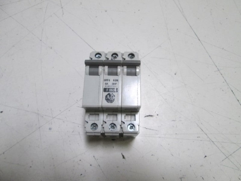 ALLEN BRADLEY 1492-CB3-F060 SER. C CIRCUIT BREAKER 6A 3HP  UNMP