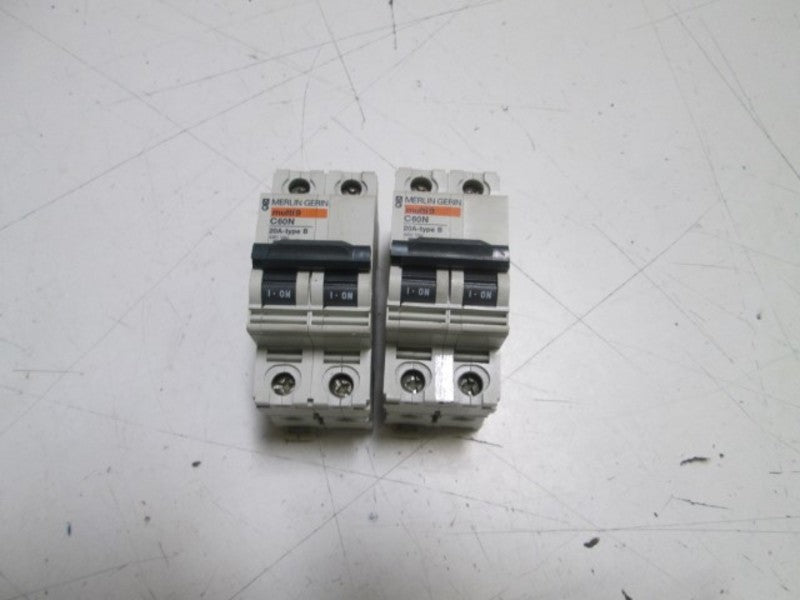 MERLIN GERIN 24134 CIRCUIT BREAKER 20A UNMP