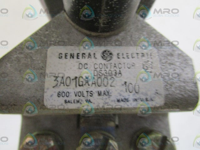 GENERAL ELECTRIC DC CONTACTOR DS303A-3A01GXA002 *NEW NO BOX*