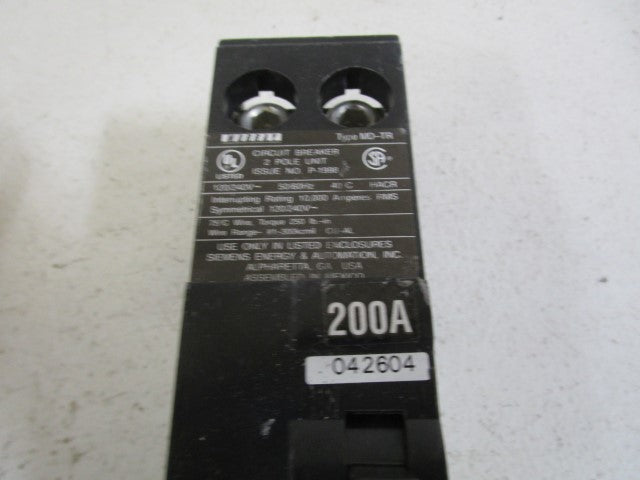 MURRAY CIRCUIT BREAKER 200A MD-TR2200 *NEW NO BOX*