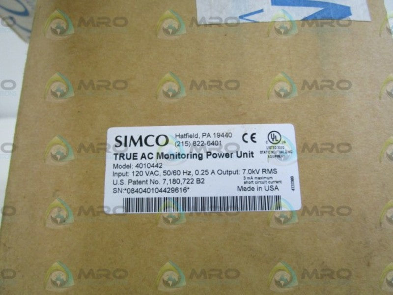 SIMCO POWER SUPPLY 4010442 *NEW IN BOX*