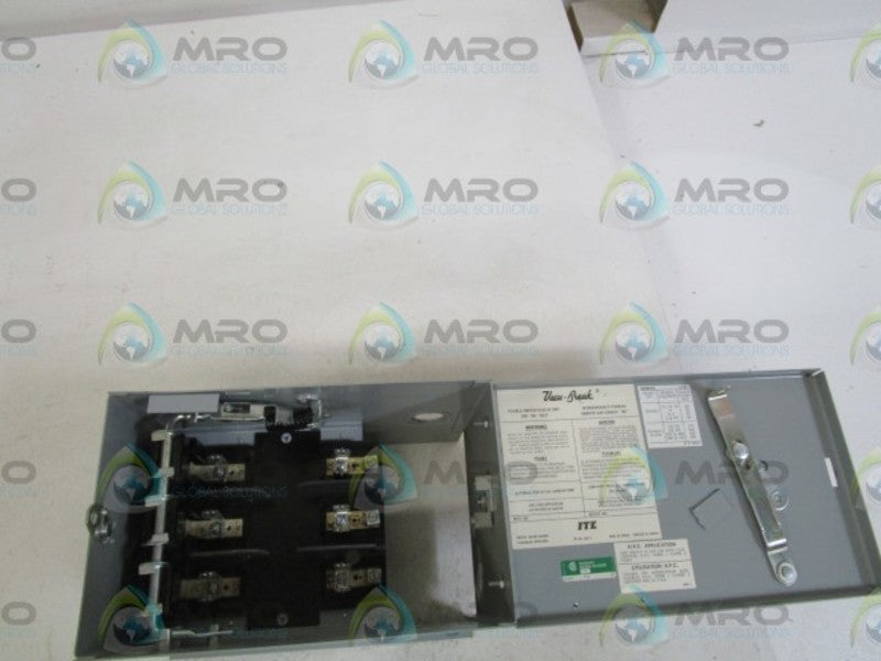 I-T-E PLUG-IN FUSIBLE SWITCH BOS 14351-J *USED*