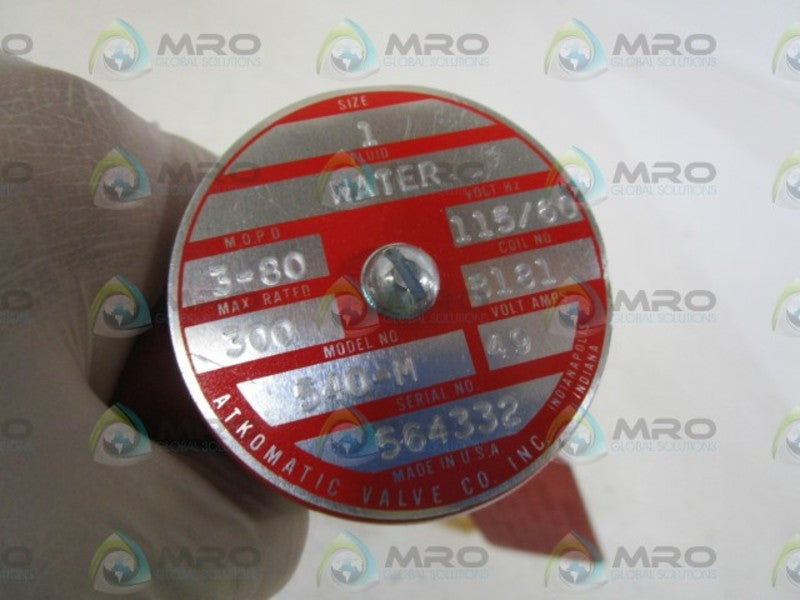 ATKOMATIC VALVE 1" 540-M  NSNP