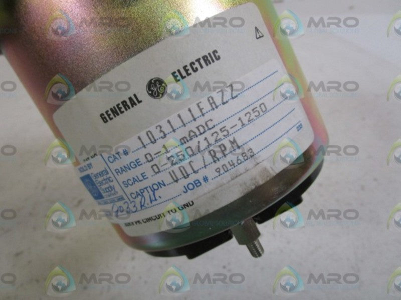 GENERAL ELECTRIC PANEL METER 0-250/125-1250 103111FAZZ  NSNP
