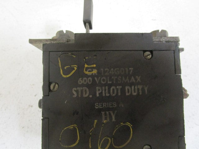 GENERAL ELECTRIC CR124G017 OVERLOAD RELAY (AS PICTURED) *USED*