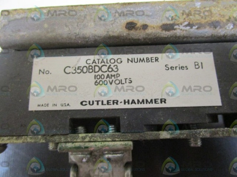 CUTLER-HAMMER FUSE BLOCK C350BDC63 SER. B1  UNMP