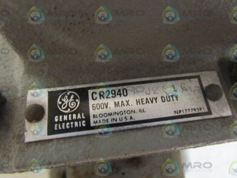 GENERAL ELECTRIC STATION PUSHBUTTON CR2940AJ201C (RUST) *USED*