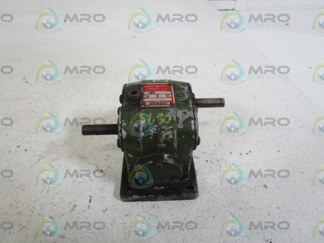 OHIO GEAR D0X DOUBLE GEAR REDUCER 4:1 *USED*