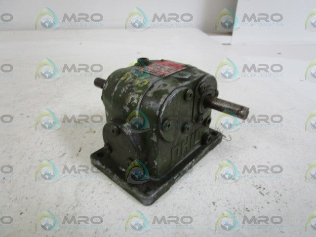 OHIO GEAR D0X DOUBLE GEAR REDUCER 4:1 *USED*