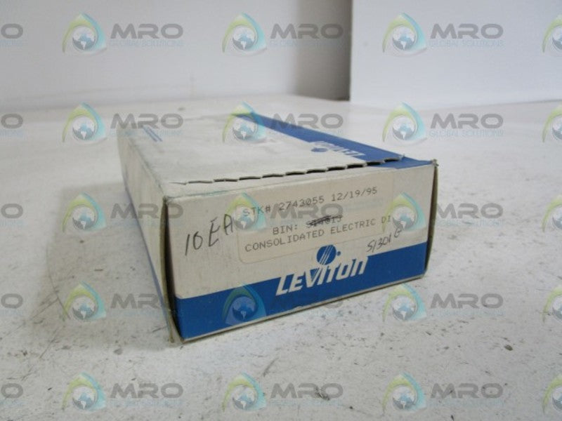 LOT OF 10 LEVITON DUPLEX RECEPTACLE 223 *FACTORY SEALED*