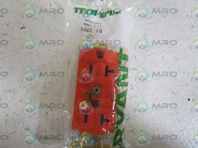 LOT OF 5 BRYANT DUPLEX RECEPTACLE 5362-IG *NEW IN BOX*