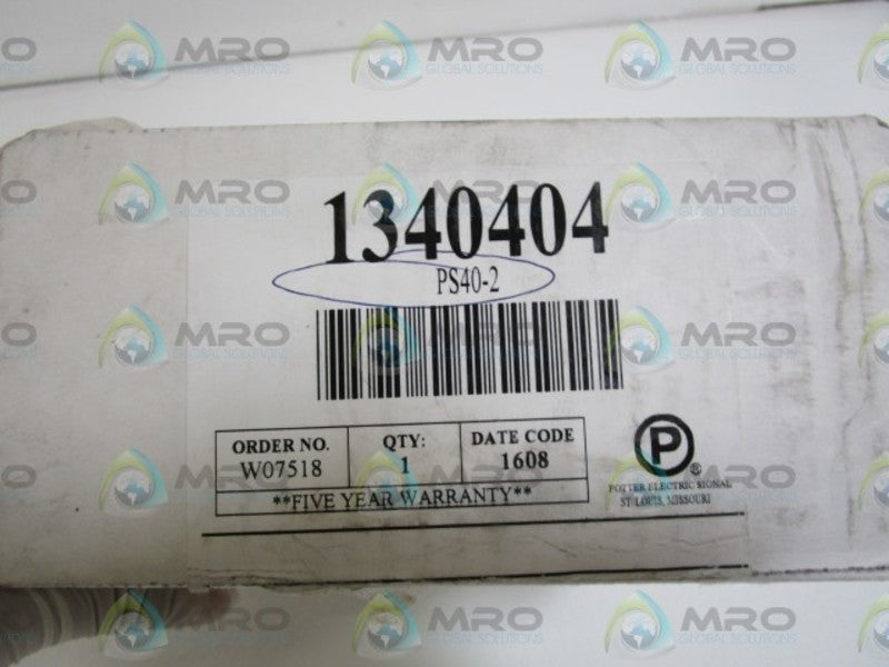 POTTER PRESSURE SWITCH PS40-2 *NEW IN BOX*